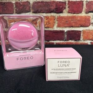 FOREO Luna Mini 3 Premium Facial Cleansing Massaging Brush/cleansing Balm NEW